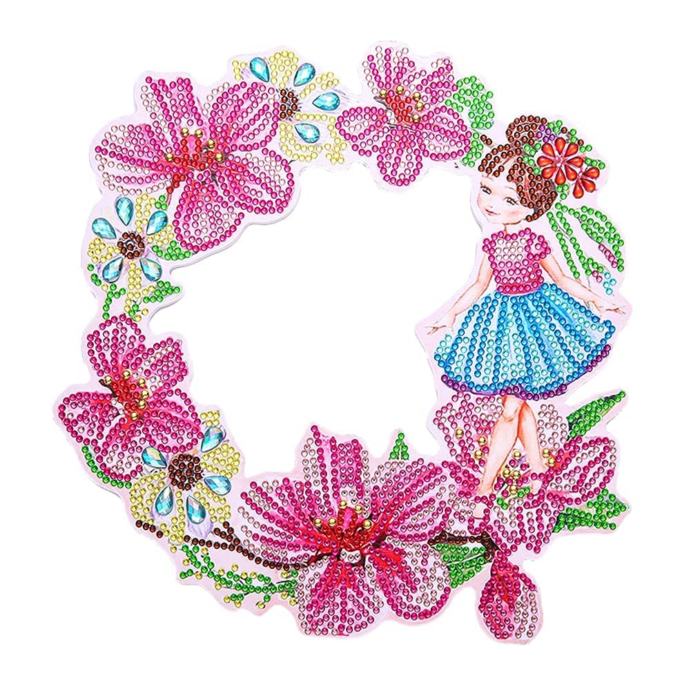 5D Diamond Art Wreath Kit - DIY Crystal Door Wreath Craft Kit with Rhinestones for Adults & Kids | Perfect for Home Decor, Christmas Gifts & Wall Hanging (DZ627)