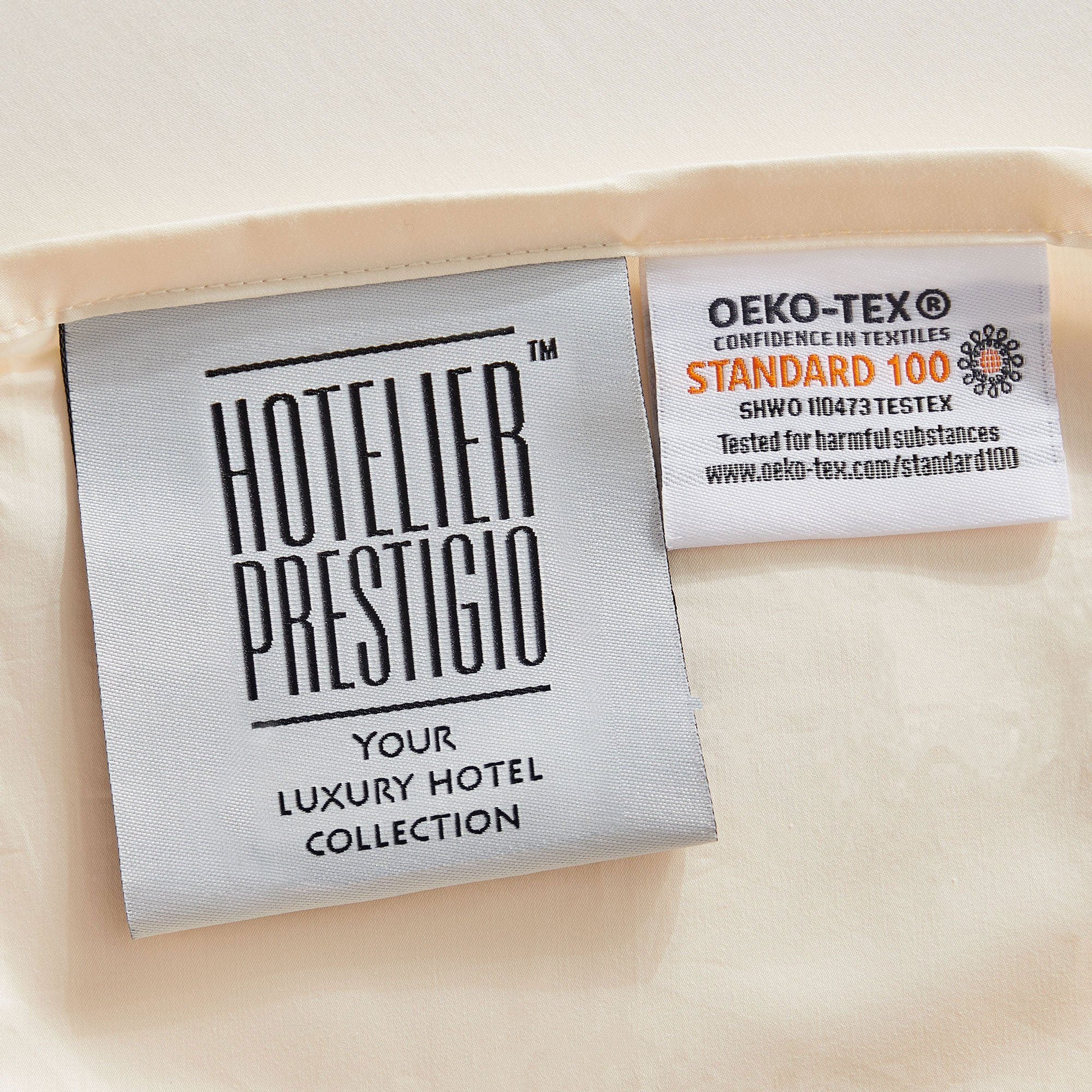 **Prestigio™ Freya Hotel Quality Fitted Sheet Set with Umber Border - Ultra Soft & Durable for Luxury Bedrooms, Hotels, and Airbnb Rentals**