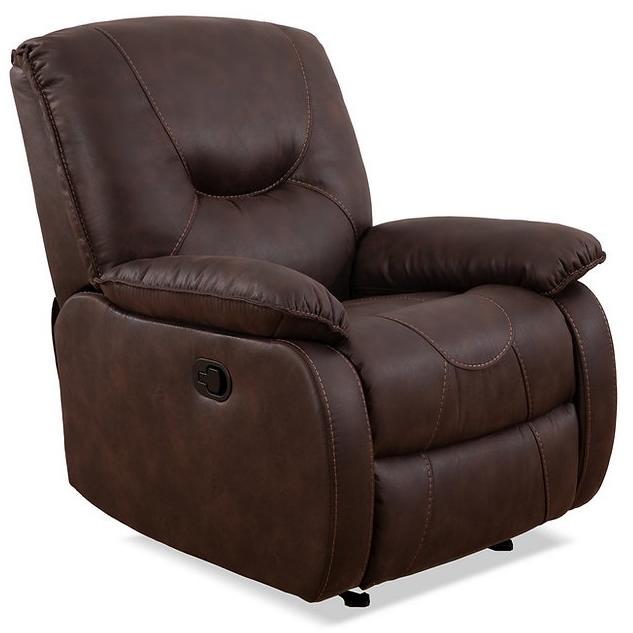 IFDC IF 6351 Wall-Hugging Reclining Rocking Fabric Glider Chair with Smooth Sliding Mechanism - Perfect for Nursery, Living Room & Home Theater Relaxation