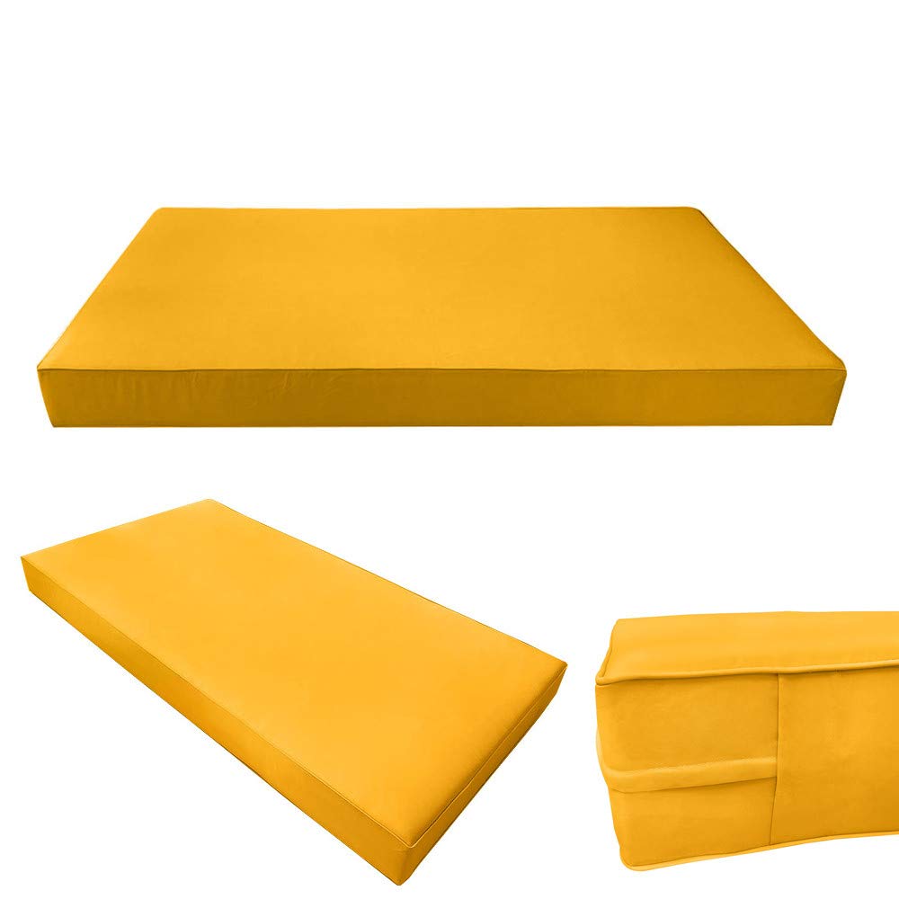 Prolinemax Outdoor Style 4-Piece Daybed Set - Fitted Sheet, Bolster Pillow & Piped Trim Cover | Waterproof & Durable | Perfect for Patio, Sunroom or Poolside Lounging