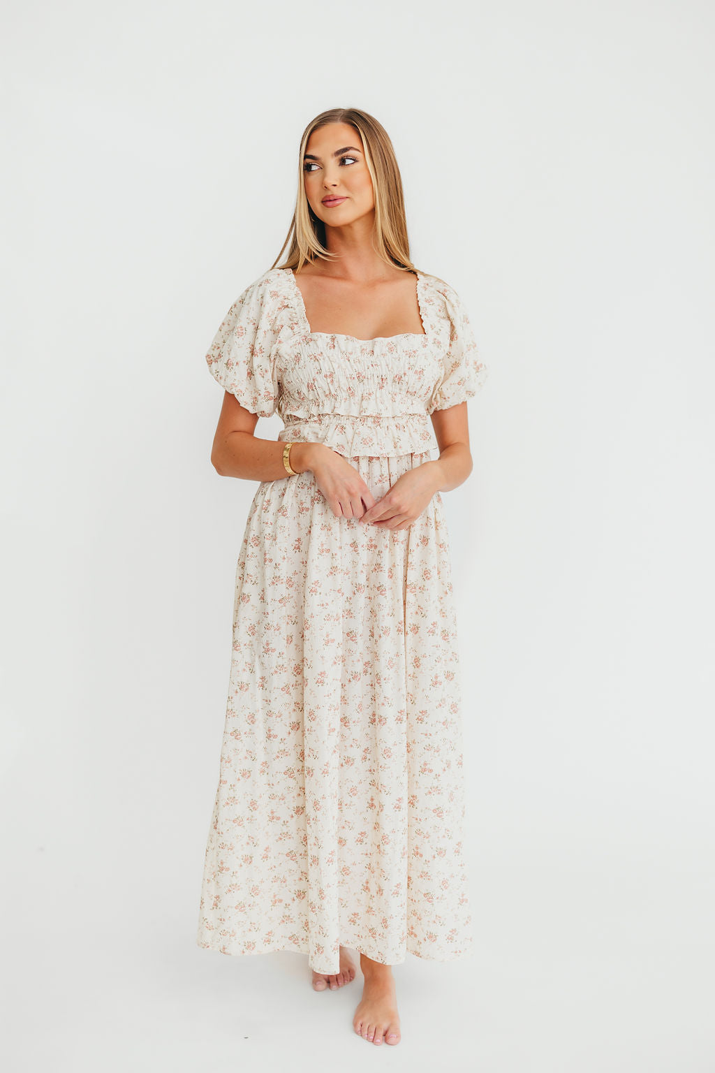 Finley 100% Cotton Peplum Midi Dress - Petal Pink | Bump & Nursing Friendly Maternity Dress | Perfect for Baby Showers, Nursing & Everyday Wear