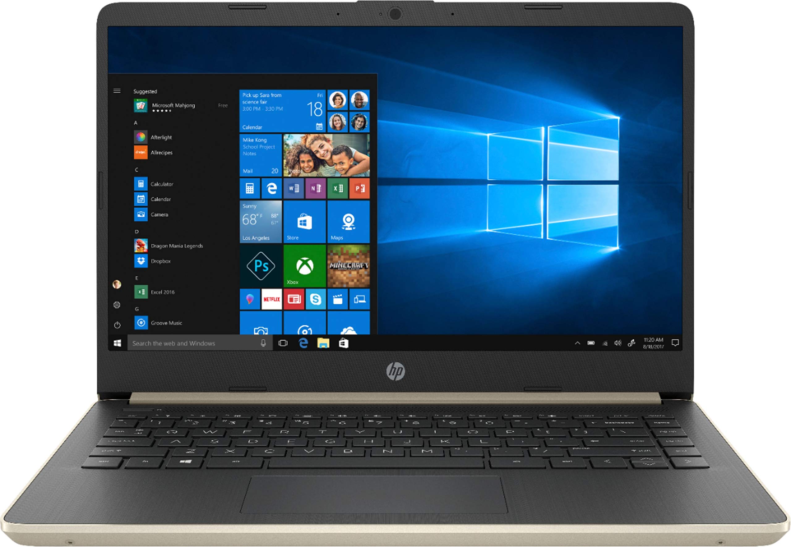 HP 14-inch Touchscreen Laptop - Intel Core i3 Processor, 4GB RAM, 128GB SSD, Windows 10 (Renewed) - Ash Silver | Lightweight & Portable for Students, Work from Home & Business Travel