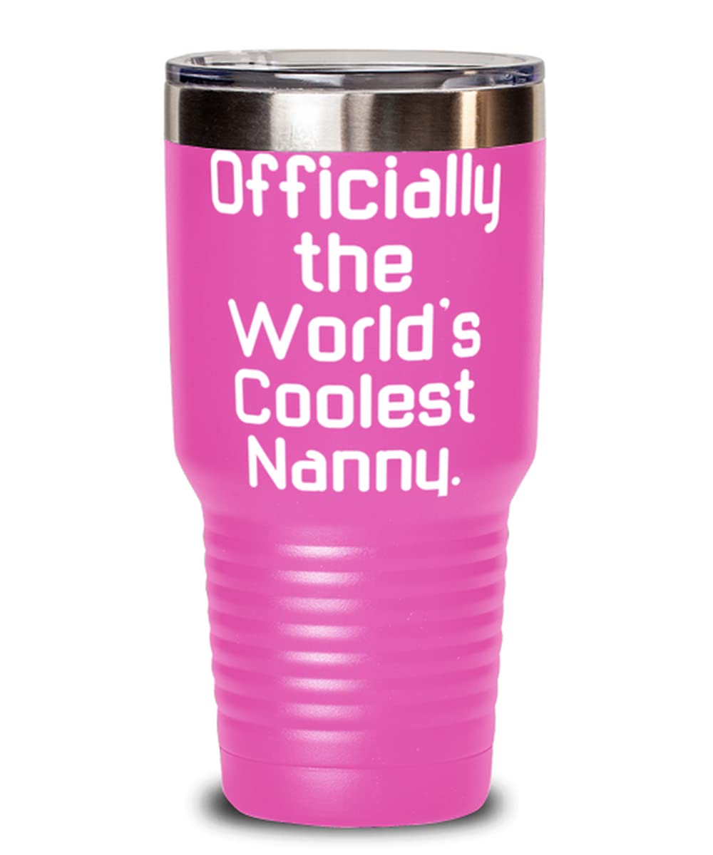 World's Best 30oz Stainless Steel Tumbler for Nannies - Insulated Travel Mug with Lid - Perfect Gift for Childcare Professionals & Busy Parents