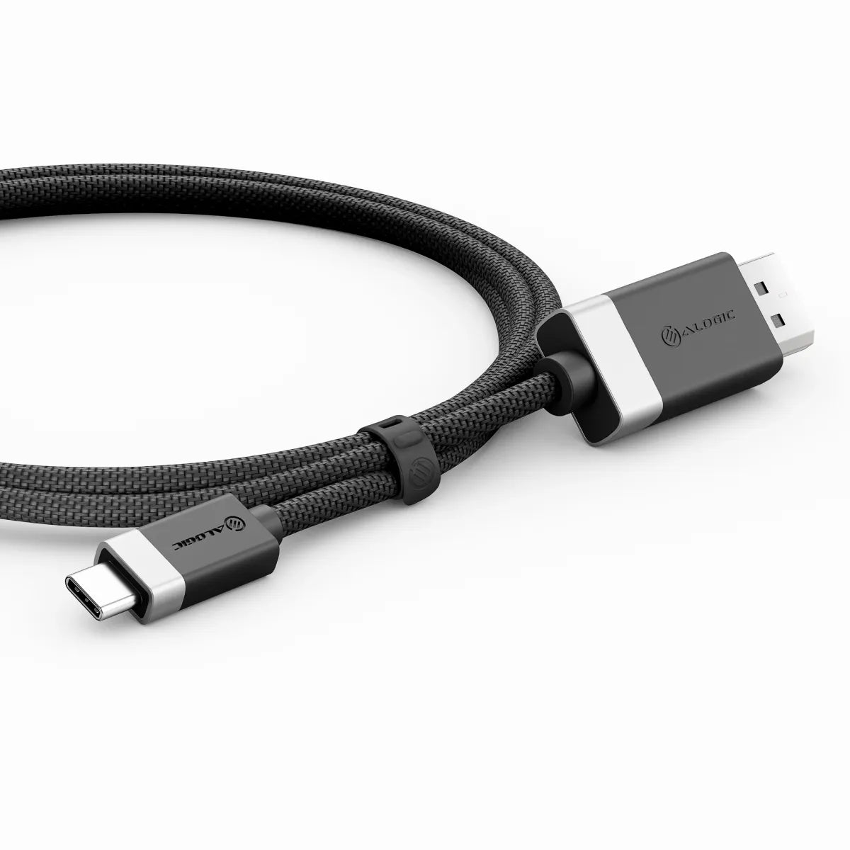 Fusion USB C to DisplayPort 1.2 Cable 6.6ft - 4K@60Hz High-Speed Video & Audio Adapter for MacBook Pro, Dell XPS, Surface Pro - Home Office & Gaming Setup