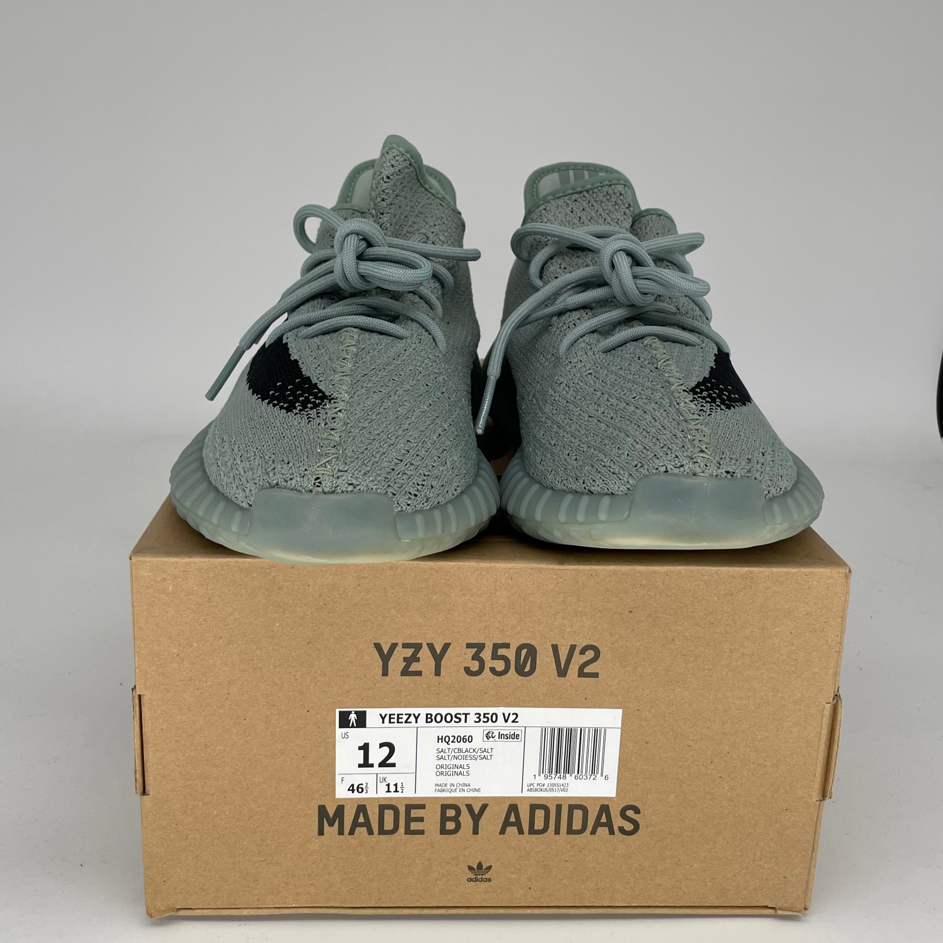 Adidas Yeezy Boost 350 V2 Salt Sneakers - Men's Size 12 (HQ2060) | Comfortable Running Shoes for Gym, Workout & Casual Wear