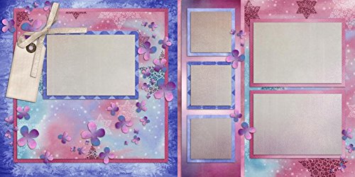 Girl Thing Scrapbook Kit - 5 Double Page Layouts for Memory Keeping, DIY Crafts & Gift Ideas | Perfect for Scrapbooking, Photo Albums & Creative Projects