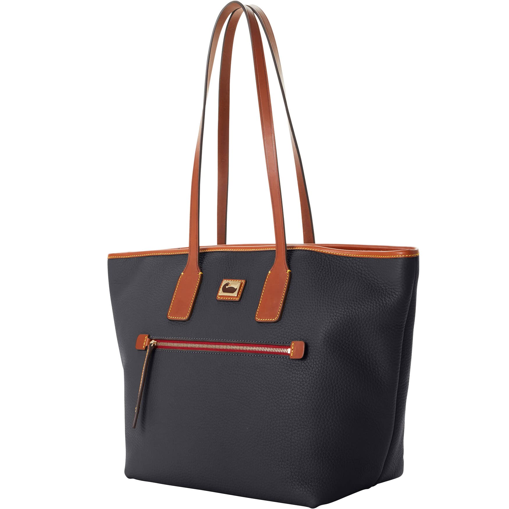 Dooney & Bourke Camden Pebble Leather Tote Handbag for Women - Black | Stylish Work Bag, Travel Purse & Everyday Shoulder Bag