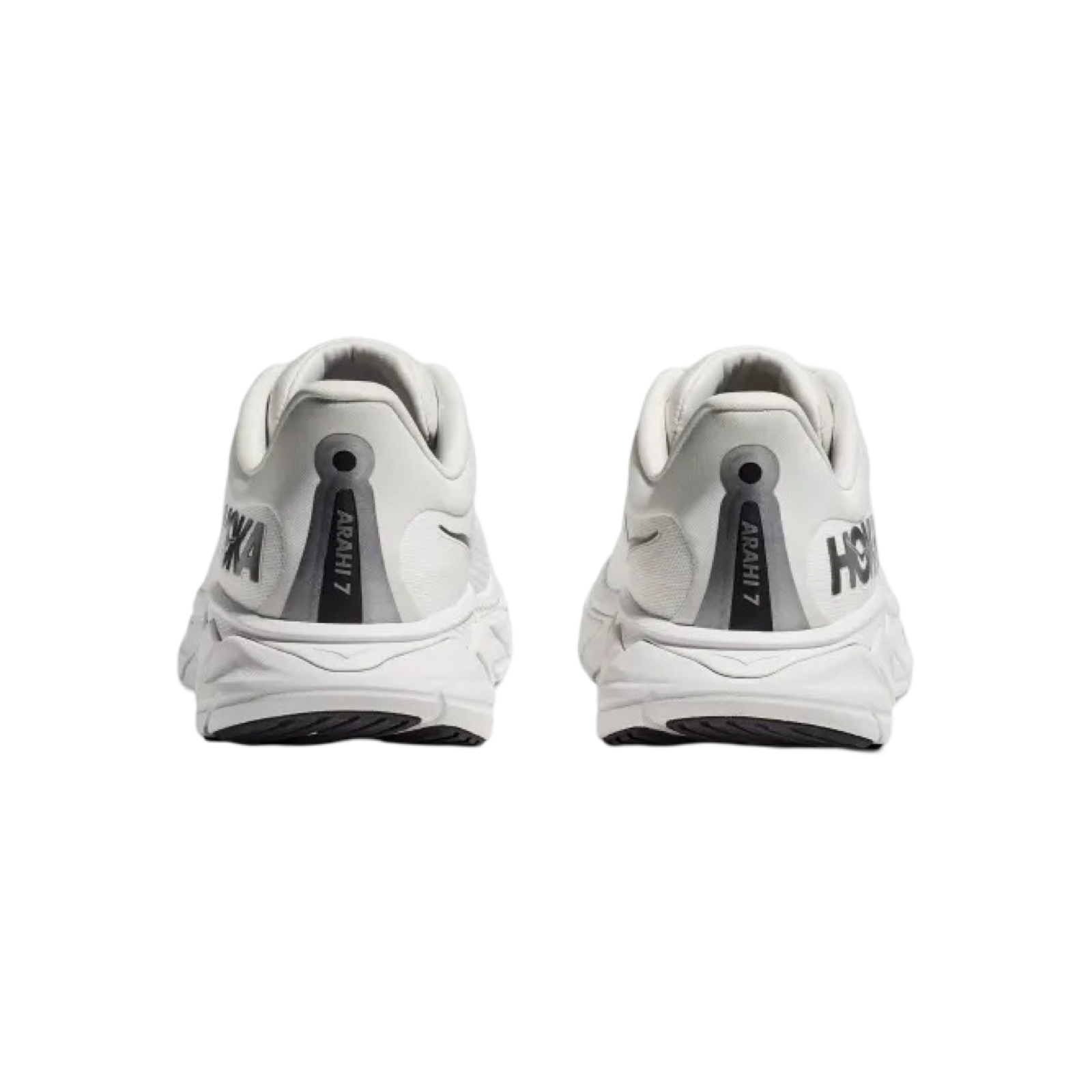 Hoka Arahi 7 Running Shoes for Men - D Width in White/Black/Steel Silver - Stability & Cushion for Road Running, Jogging & Daily Wear