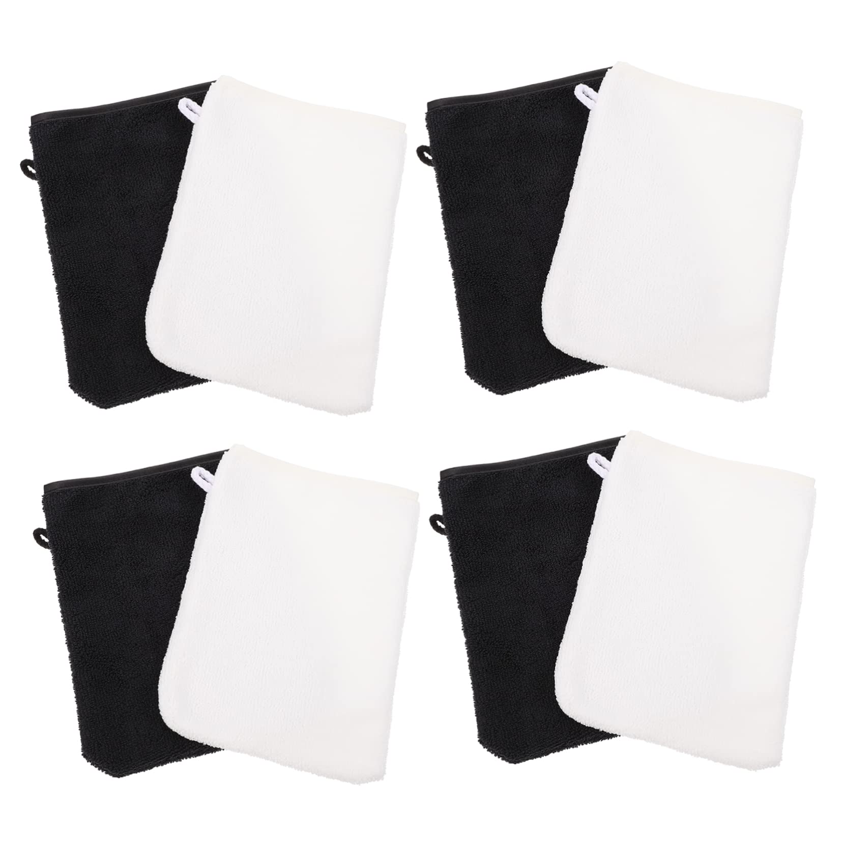 FOMIYES 8 Pack Face Cleaning Gloves - Gentle Makeup Remover & Exfoliating Gloves for Sensitive Skin - Soft Shower Gloves for Facial Cleansing & Skincare Routine (Perfect for Daily Use & Spa Treatments)