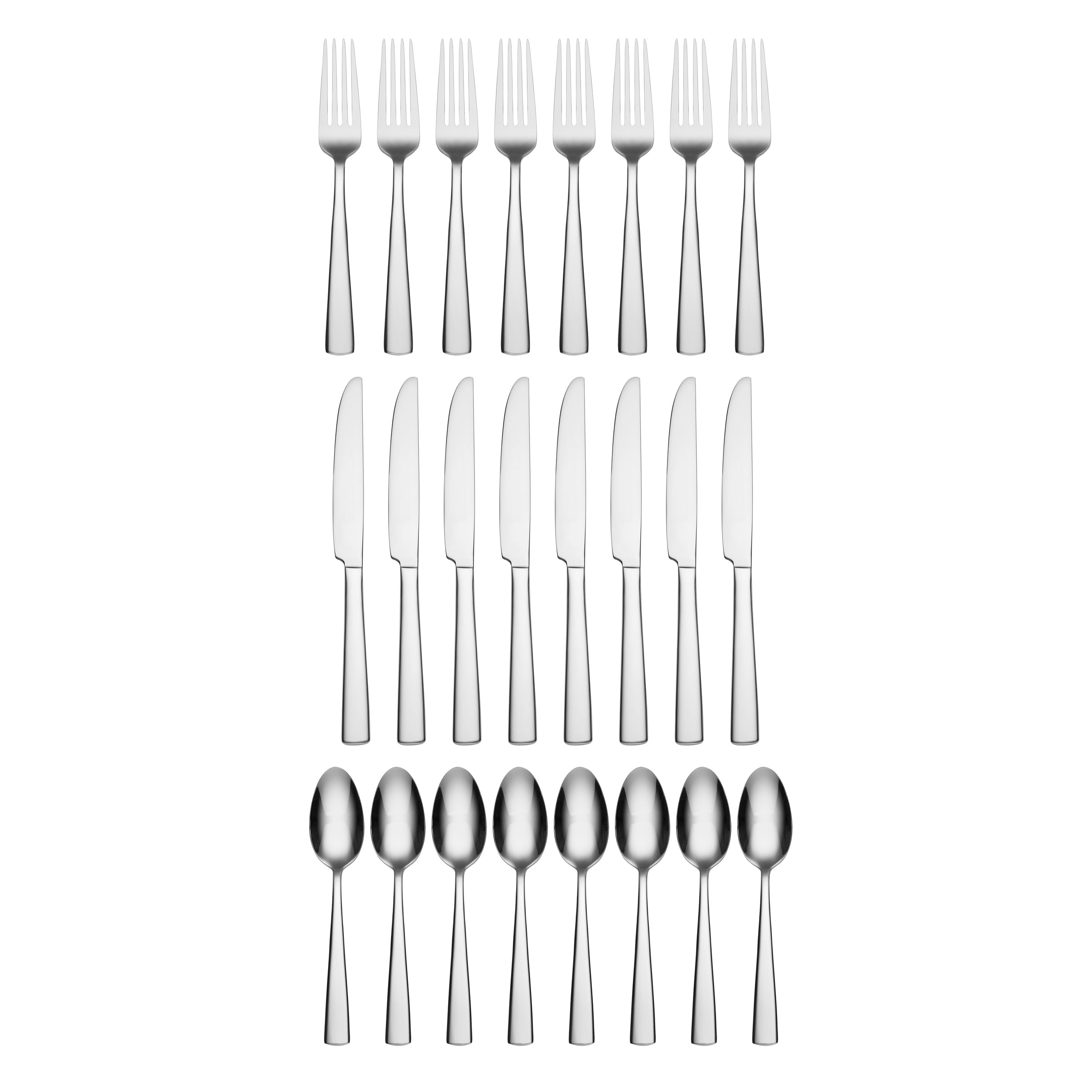 24-Piece Stainless Steel Flatware Set for Dining - Elegant Cutlery for Restaurants, Weddings & Home Entertaining