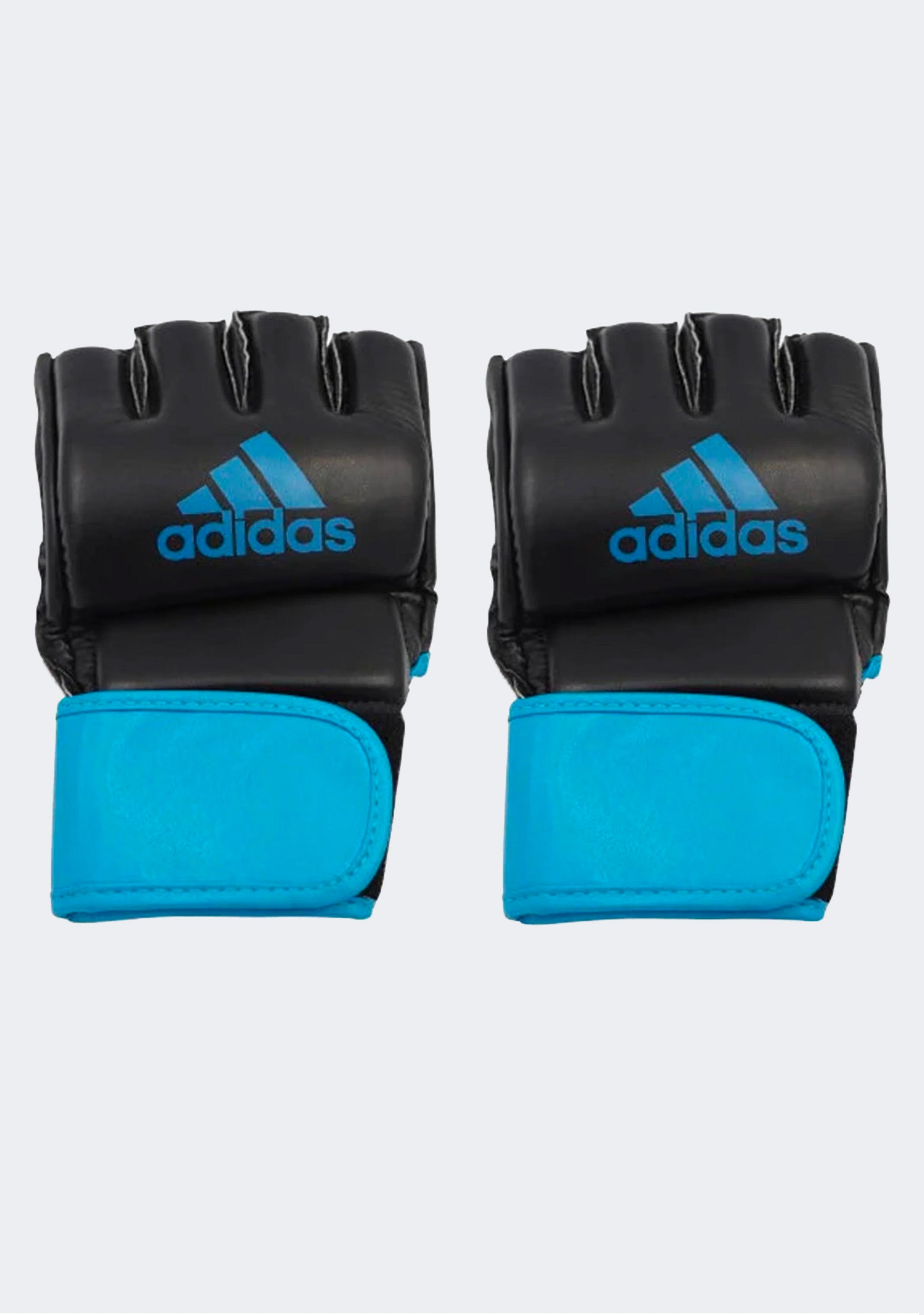 Adidas MMA Training Mitts for Sparring & Combat - Black/Blue Boxing Gloves for Men & Women - Perfect for MMA, Kickboxing, and Muay Thai Training