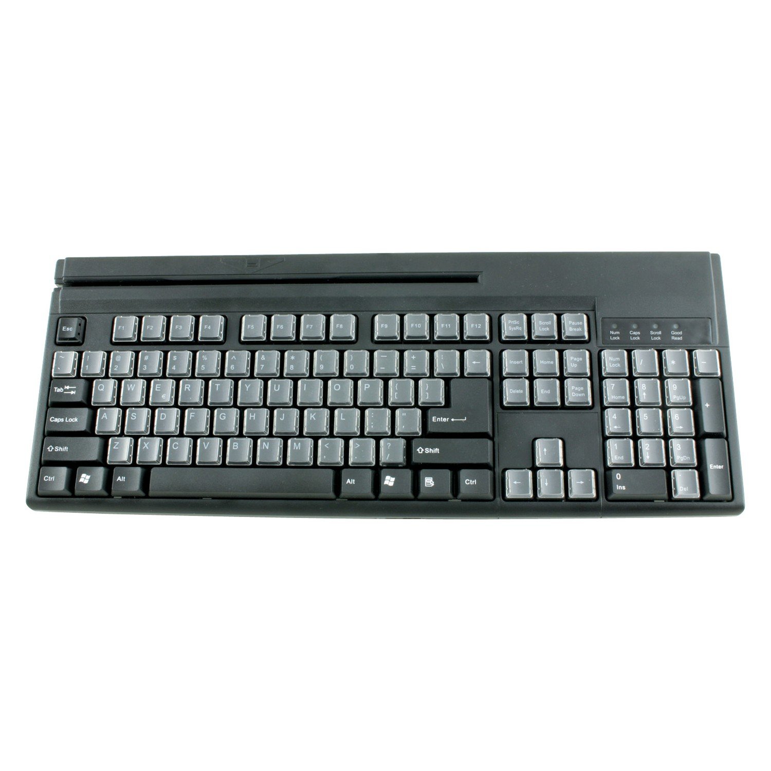 Wasp 633808471286 WKB-1155 USB POS Magstripe Keyboard - Ideal for Retail, Restaurants & Small Business Checkout Systems