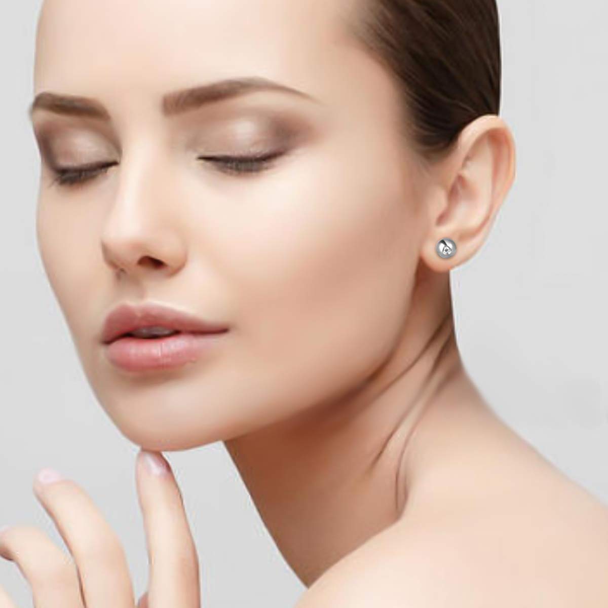 Hypoallergenic Titanium Stud Earrings for Women with Sensitive Ears - 3mm/4mm/5mm Ball Studs - Perfect for Everyday Wear, Work & Special Occasions