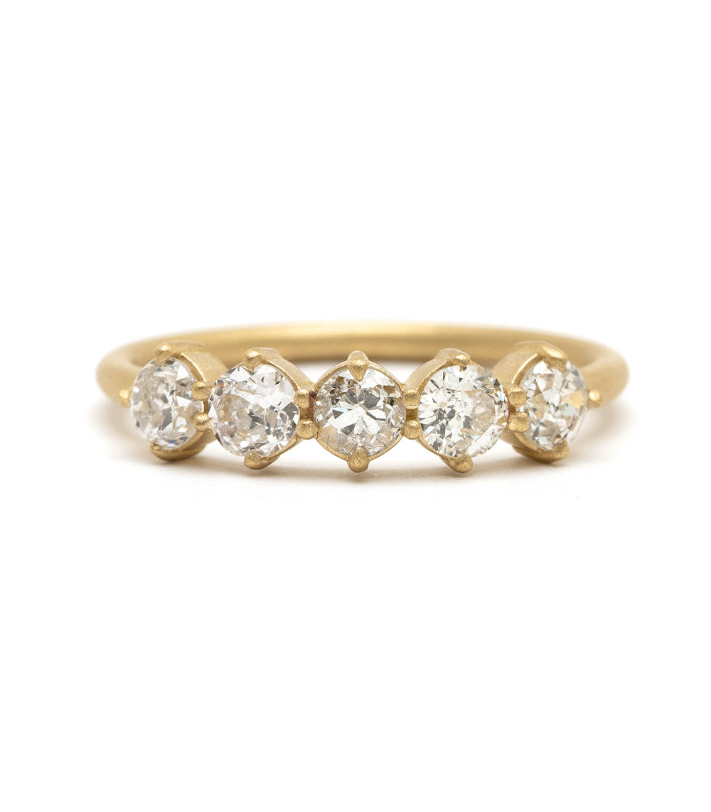 Claudette 5 Stone Diamond Ring - Elegant Wedding Band for Women, Durable 14K Gold Engagement Ring, Perfect for Proposals, Anniversaries & Special Occasions