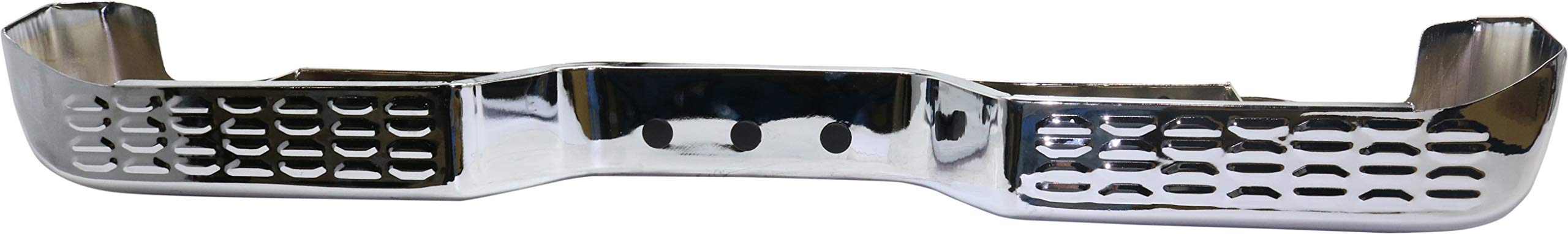 Evan Fischer Chrome Steel Step Bumper with Mounting Brackets for 1989-1995 Toyota Pickup Trucks | Premium Trim Replacement (Part #002283591113-PFM) | Durable USA-Made Rear Bumper for Off-Roading & Hauling