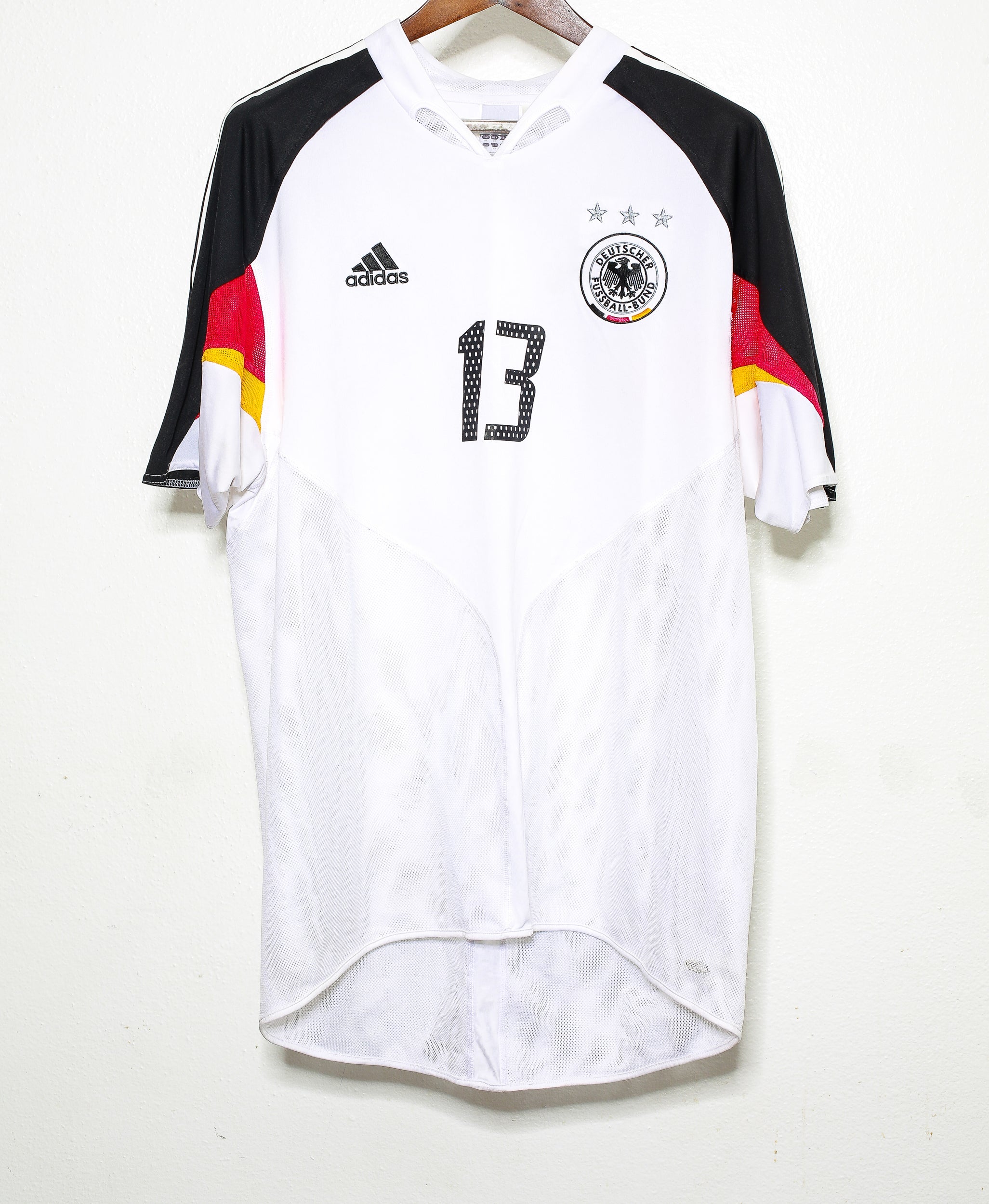 2004 Germany Michael Ballack Home Jersey XL - Authentic Soccer Shirt for Fans & Collectors - Perfect for Matches, Gifts & Memorabilia Display