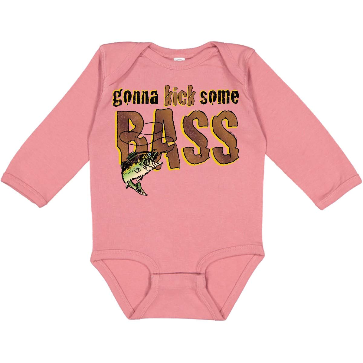 Inktastic Kick Bass Long Sleeve Creeper T-Shirt - Rock Music Graphic Tee for Men & Women - Perfect for Concerts, Gigs & Casual Wear