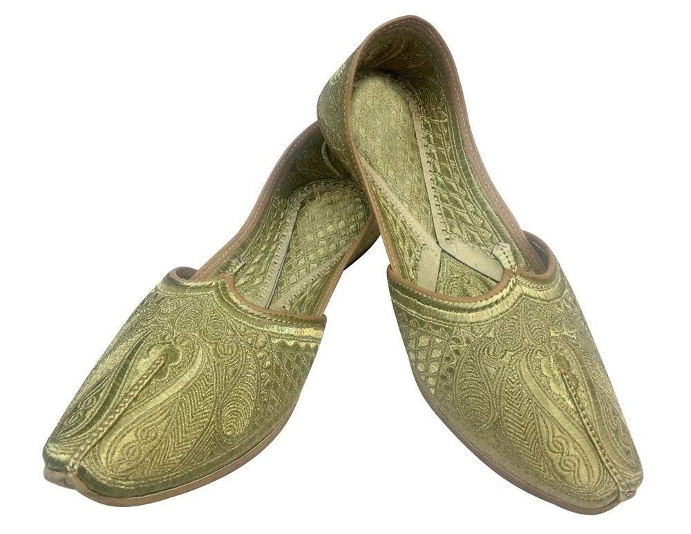 Men's Punjabi Jutti Formal Shoes | Traditional Indian Ethnic Footwear for Sherwani & Groom Wedding Attire | Handcrafted Leather DV858 | Perfect for Weddings, Festivals & Cultural Events