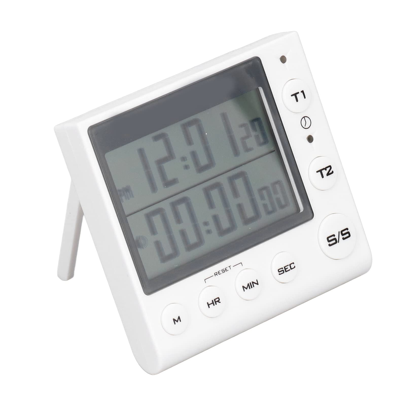 Mini Countdown Timer with On/Off Switch - Loud & Silent Alarm for Cooking, Studying, Workouts - Perfect for Kitchen, Office & Gym Use