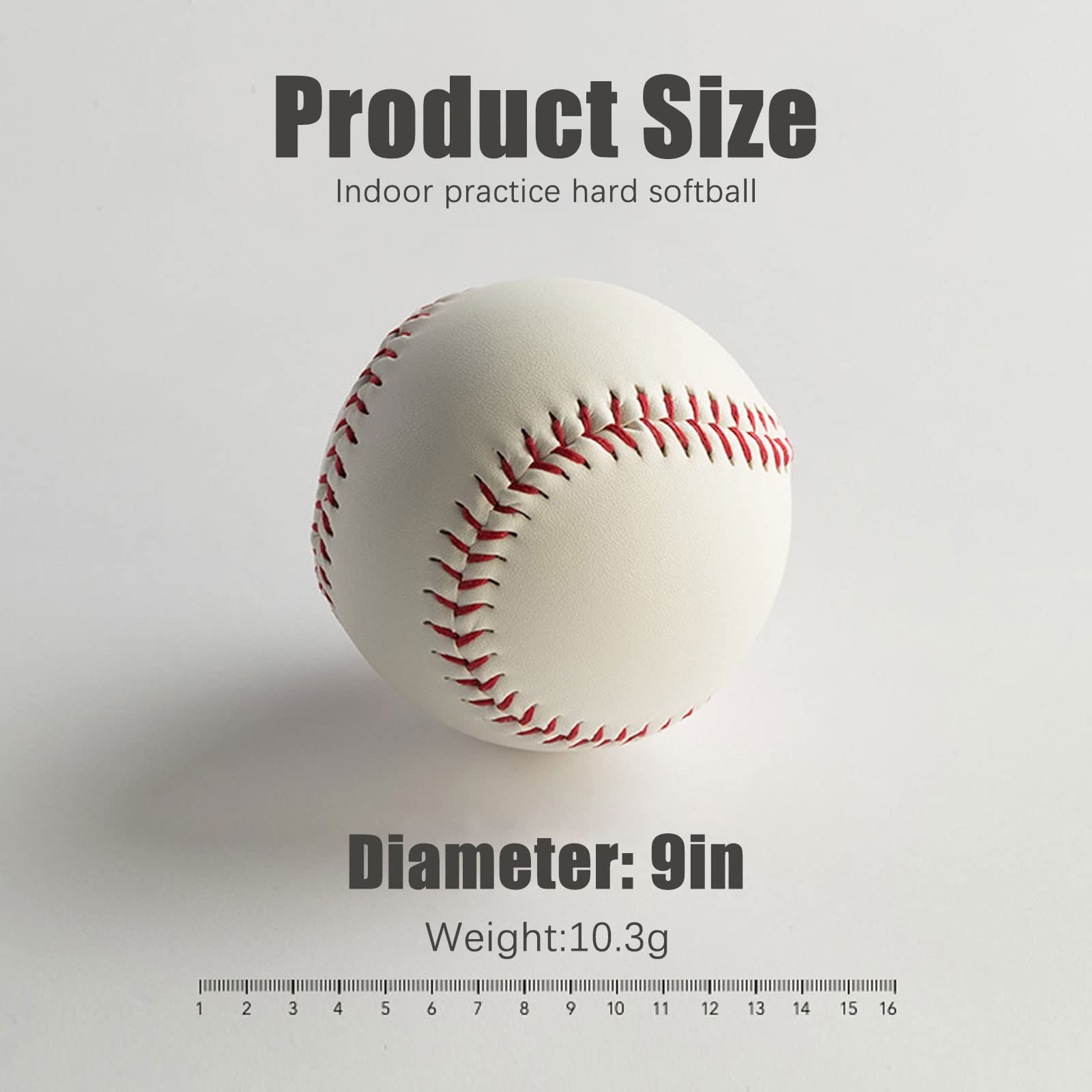 GKK 12 Pack Baseballs - 9 Inch Soft Safety Tee Balls for Youth & Kids Training, Batting, Fielding, Pitching Practice | Perfect for Backyard Drills, Little League, and Baseball Camp (One Dozen)