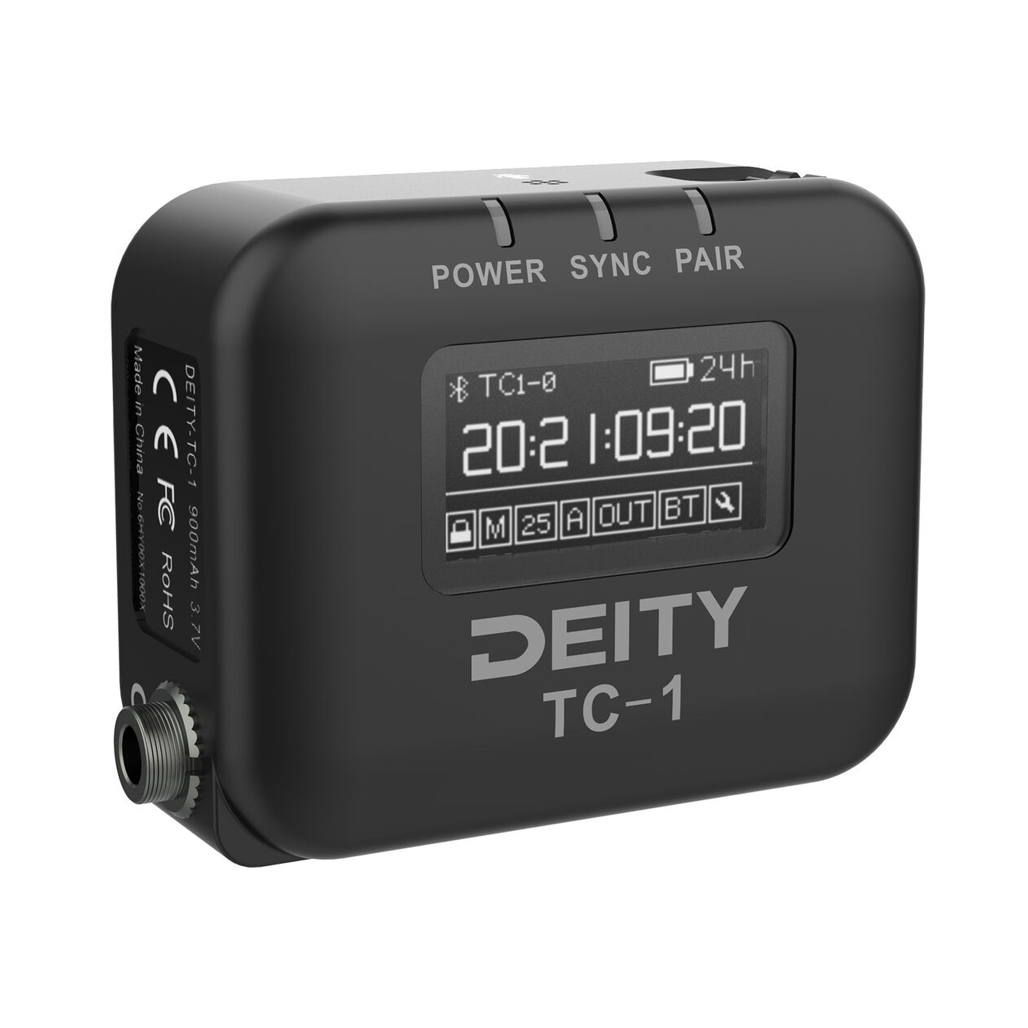 Deity Microphones TC-1 Wireless Timecode Box Generator - Single Unit for Film & Video Production | Perfect for On-Set Sync, Multi-Camera Shoots & Broadcast Applications