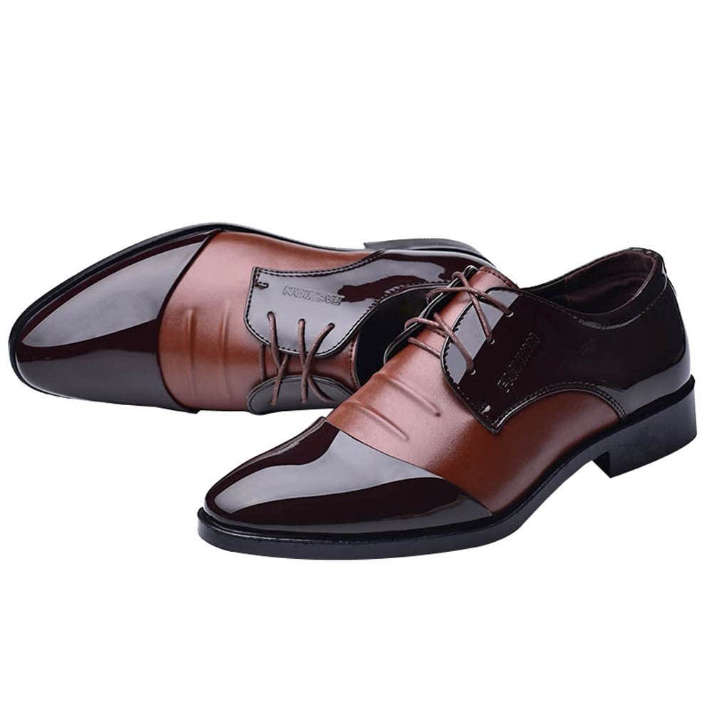 Men's Designer Leather Dress Shoes - Business & Casual Formal Shoes for Suits - Comfortable & Stylish Men's Loafers for Office, Wedding & Special Occasions