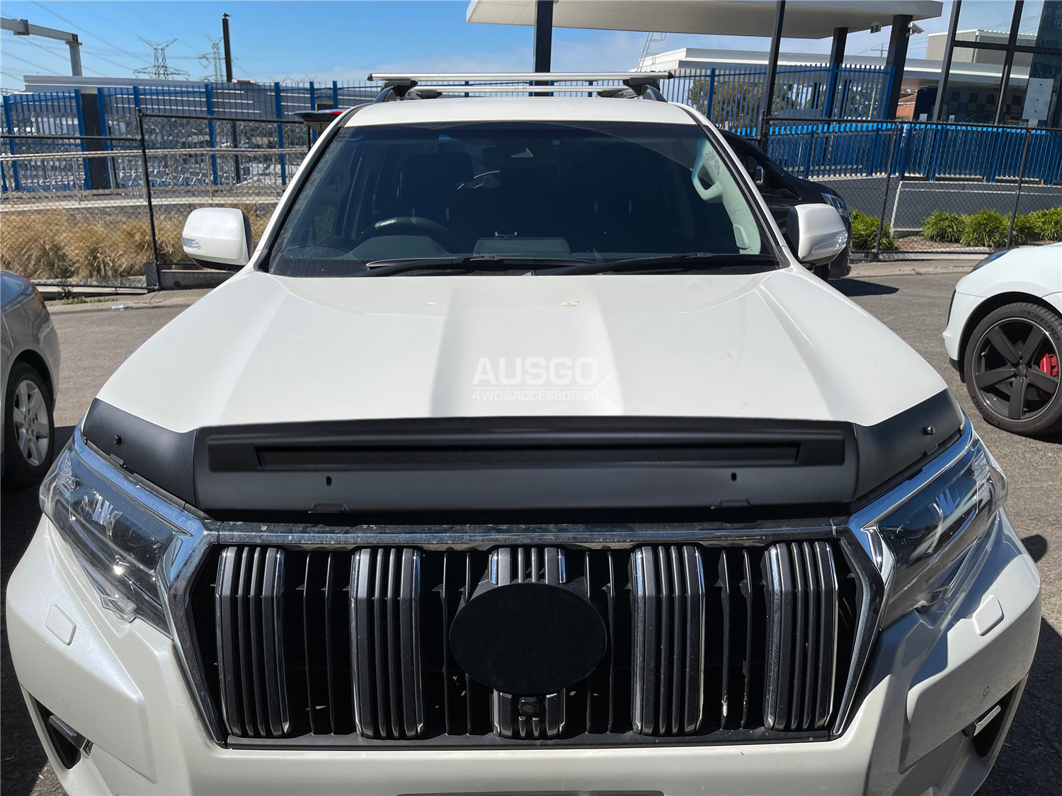 Stainless Steel Window Trim Weather Shields & Hood Protector for Toyota Land Cruiser Prado 150 (2018-2024) - Perfect for Off-Roading, Rain Protection & UV Defense