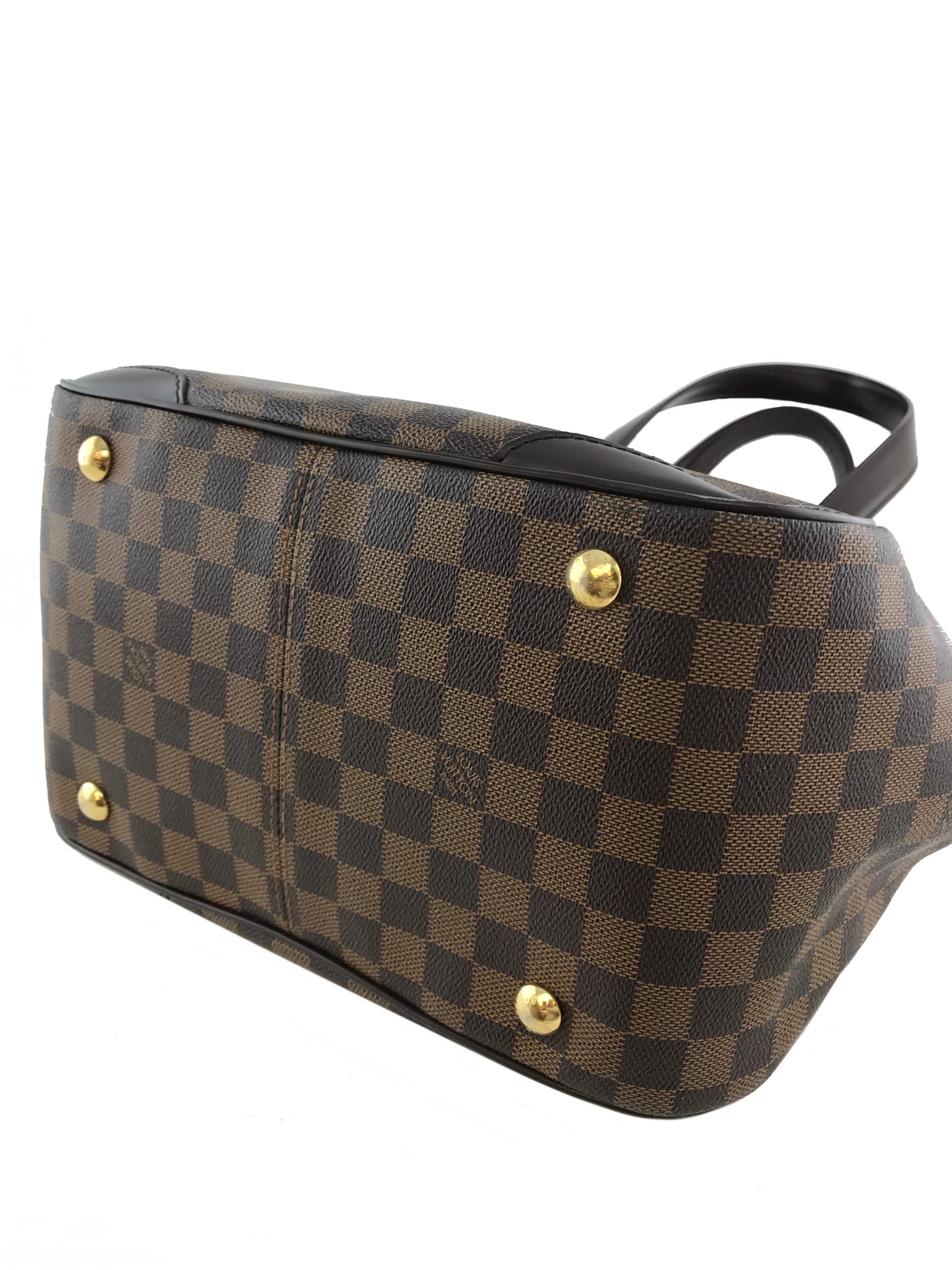 Authentic Louis Vuitton Damier Ebene Verona GM Shoulder Bag - Luxury Leather Tote for Women | Perfect for Work, Travel & Everyday Use