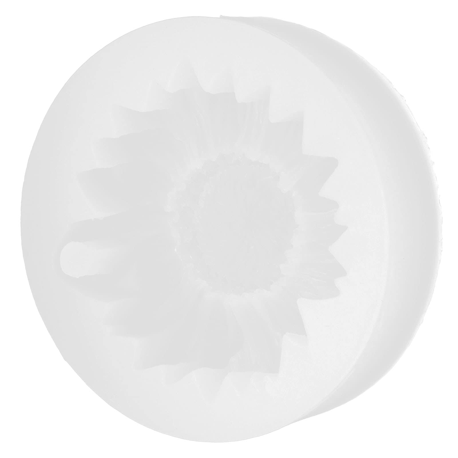 Fudax Sunflower Silicone Baking Mold - Realistic White Flower Cake Decorating Tool with Holes | Perfect for Cupcakes, Chocolate, Soap Making & DIY Crafts