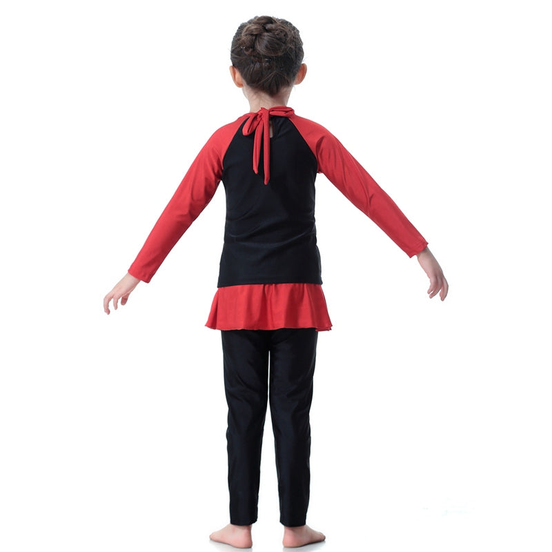 3-Piece Girls Burkini Swimwear Set - Modest Muslim Swimsuits for Kids - Perfect for Beach, Pool & Water Activities