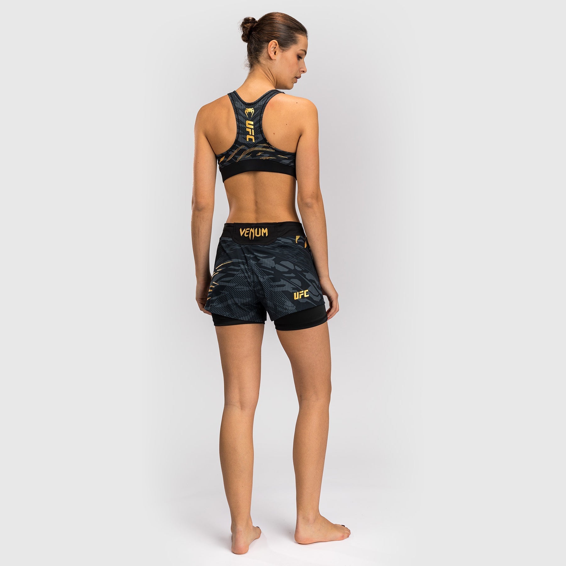 Venum UFC Fusion Authentic Women's Fight Shorts - MMA Training & Competition Gear for Fight Night Champions - Perfect for UFC Training, BJJ, Muay Thai & MMA Workouts
