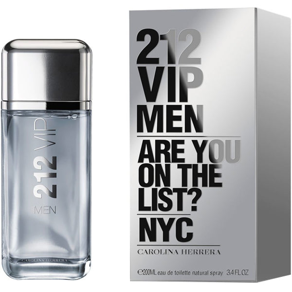 Carolina Herrera 212 VIP Men 6.7 oz Eau de Toilette Spray for Men - Fresh, Woody & Spicy Cologne for Day & Night Wear, Work & Special Occasions