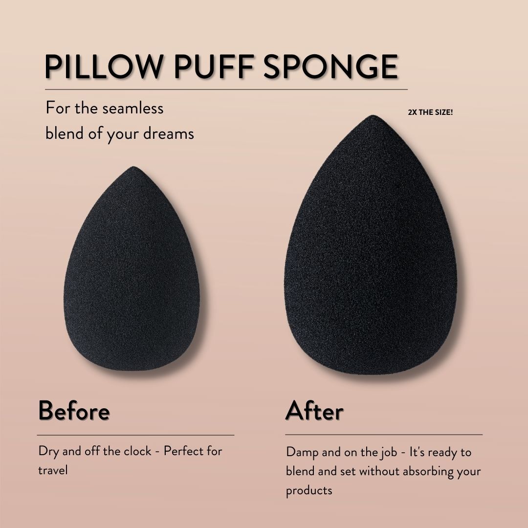 Premium Pillow Puff Sponge for Flawless Makeup Application - Soft Blending Sponge for Foundation, Concealer & Powder - Perfect for Professional Makeup Artists & Beauty Enthusiasts at Home