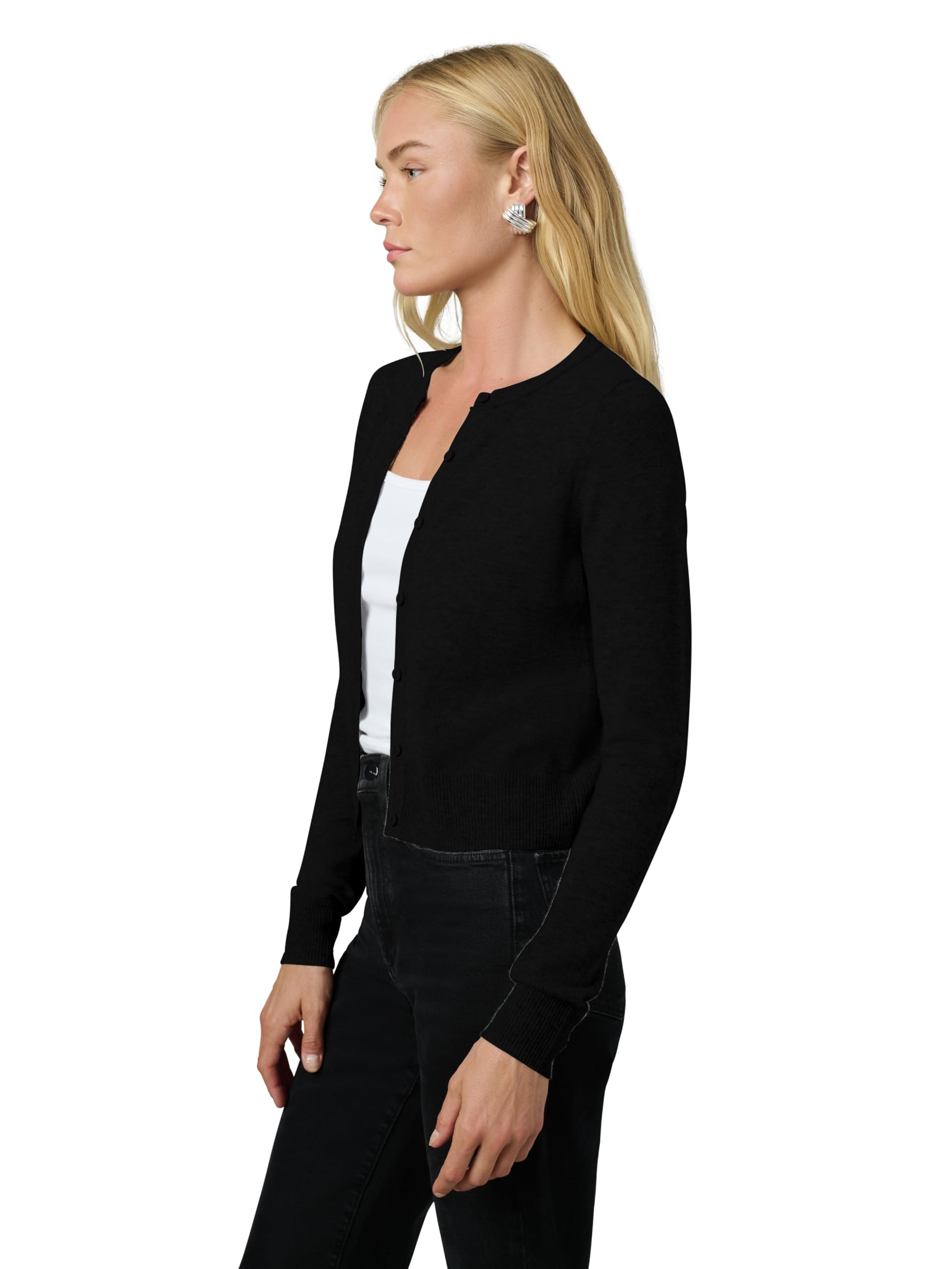 Joe's Women's The Dani Button Down Long Sleeve Cardigan - Soft Knit Open Front Sweater for Work & Casual Wear | Office, Date Night & Fall Layering Essential