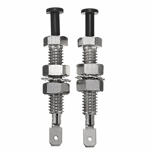 2Pcs Universal Adjustable Car Truck Bonnet Alarm Light Hood Door Pin Switch 69mm - Perfect for Vehicle Security & Anti-Theft Protection