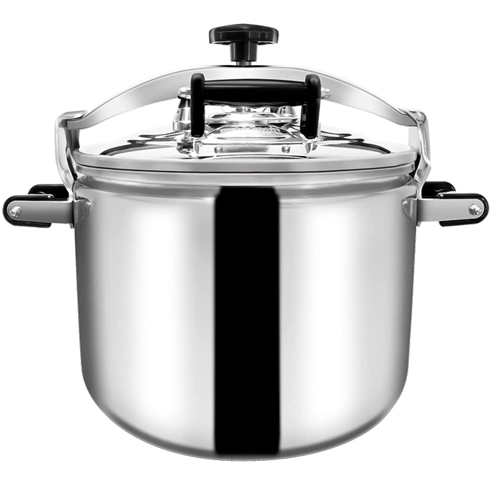 30L Silver Pressure Cooker - Large Capacity High Pressure Cooking Pot, Explosion-Proof for Hotel & Restaurant Use - Perfect for Gourmet Cooking, Canning & Meal Prep