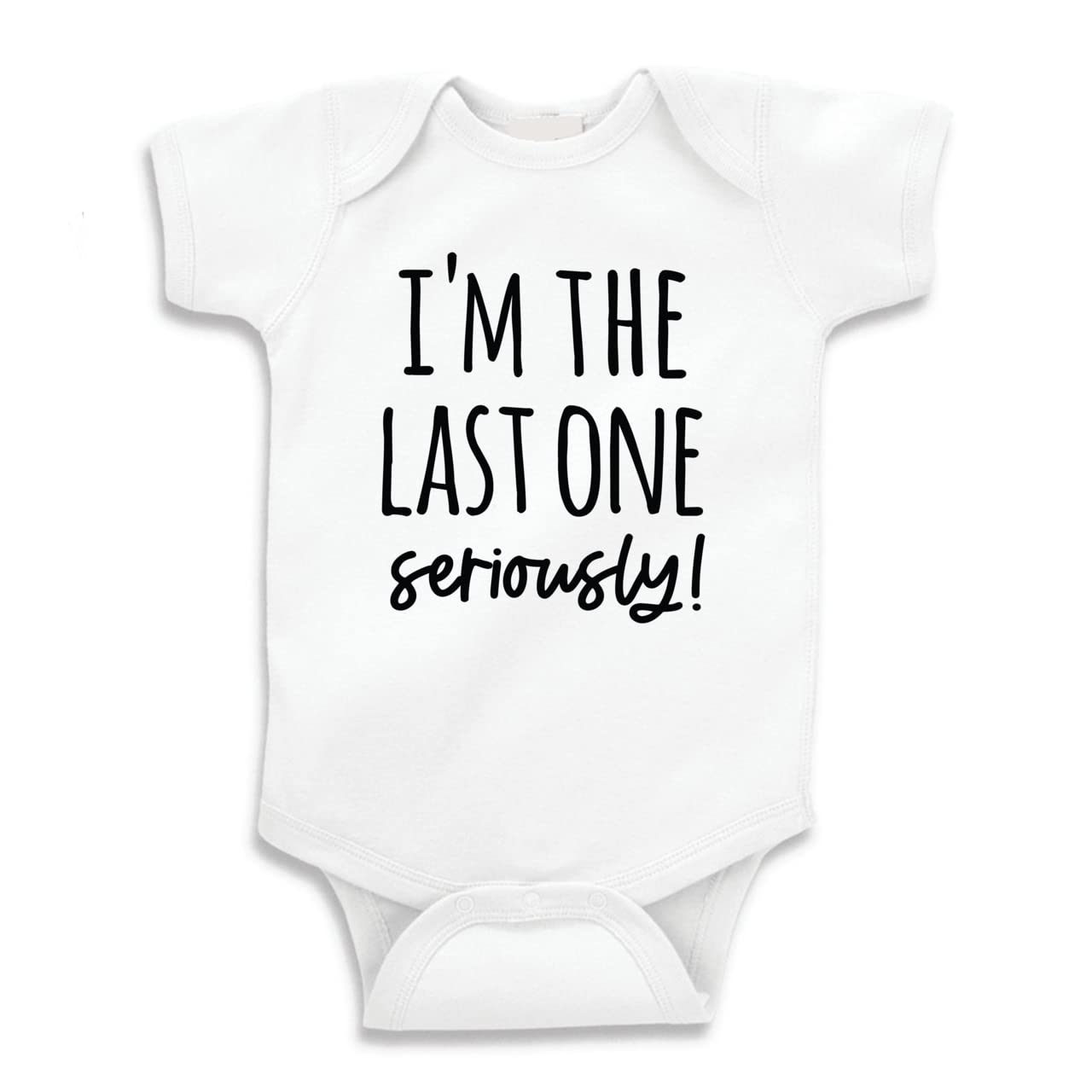 Bump and Beyond Designs 'I'm The Last One' Pregnancy Announcement T-Shirt - Funny Maternity Tee for Baby Shower & Gender Reveal