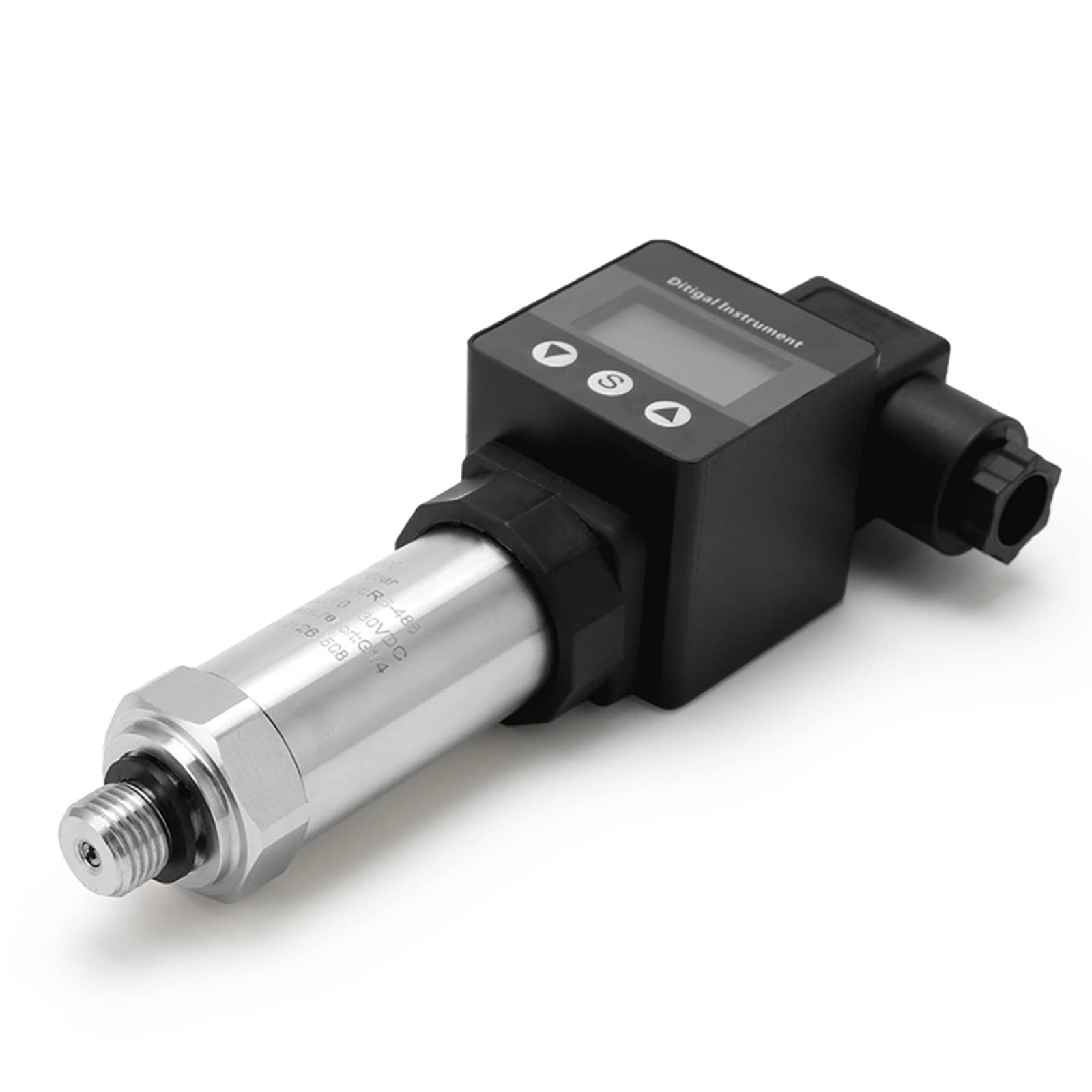 LEFOO 4-20mA Digital Pressure Transmitter with LCD Display - 0-145PSI Range, 12-30VDC Power Supply - Industrial Hydraulic & Pneumatic System Monitoring for Water, Oil & Gas Applications