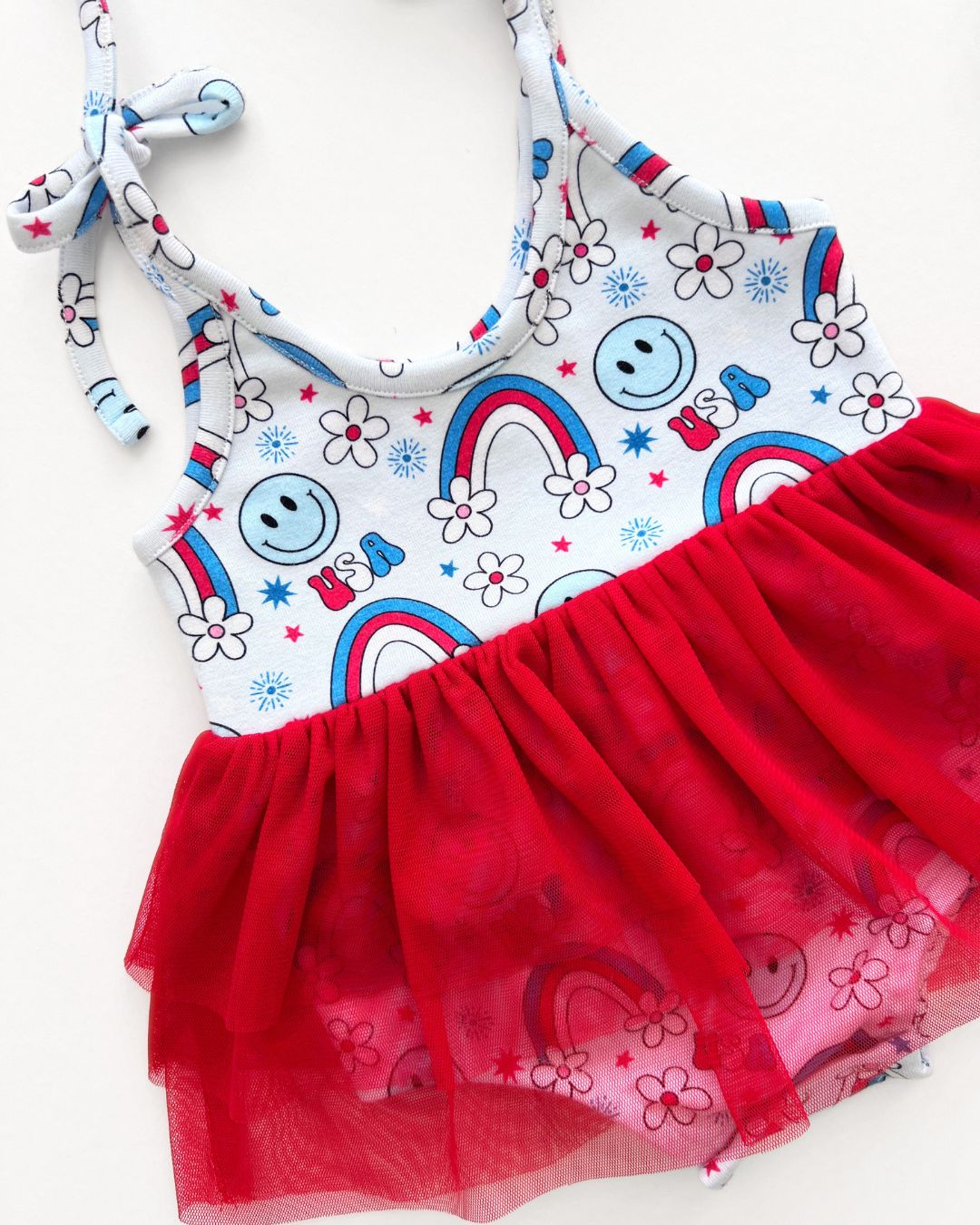Little Miss USA Tutu Romper - Adorable Baby Girl Dance Outfit for Ballet, Photo Shoots & Special Occasions