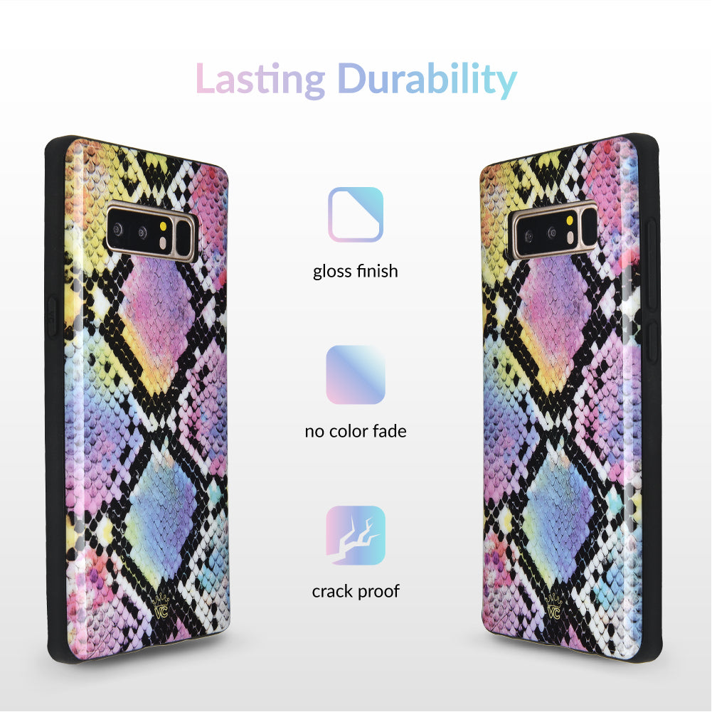 Snakeskin Pattern Neon Samsung Galaxy Phone Case - Stylish Protective Cover for Galaxy S21/S22/S23 - Perfect for Nightlife, Parties & Fashion Statements