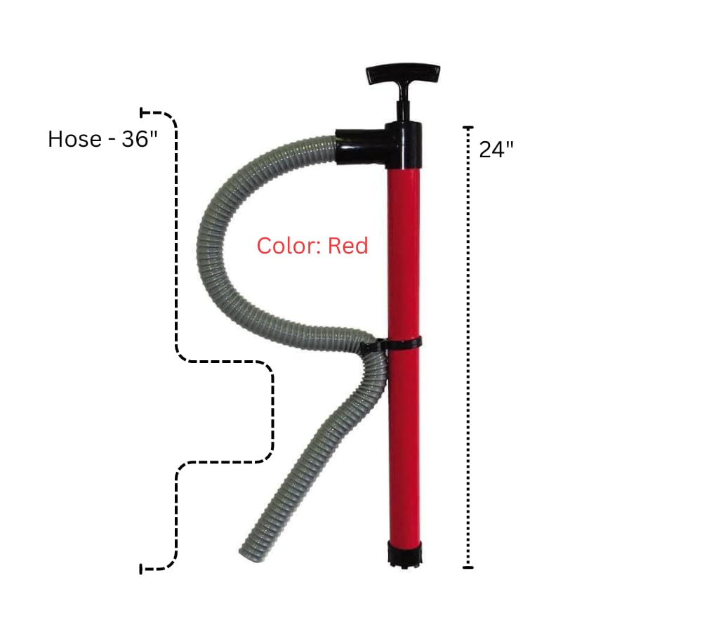 SeaSense Manual Hand Bilge Pump - Portable Marine Water Pump for Boats, Kayaks, and Canoes | Emergency Water Removal for Flooding & Leaks
