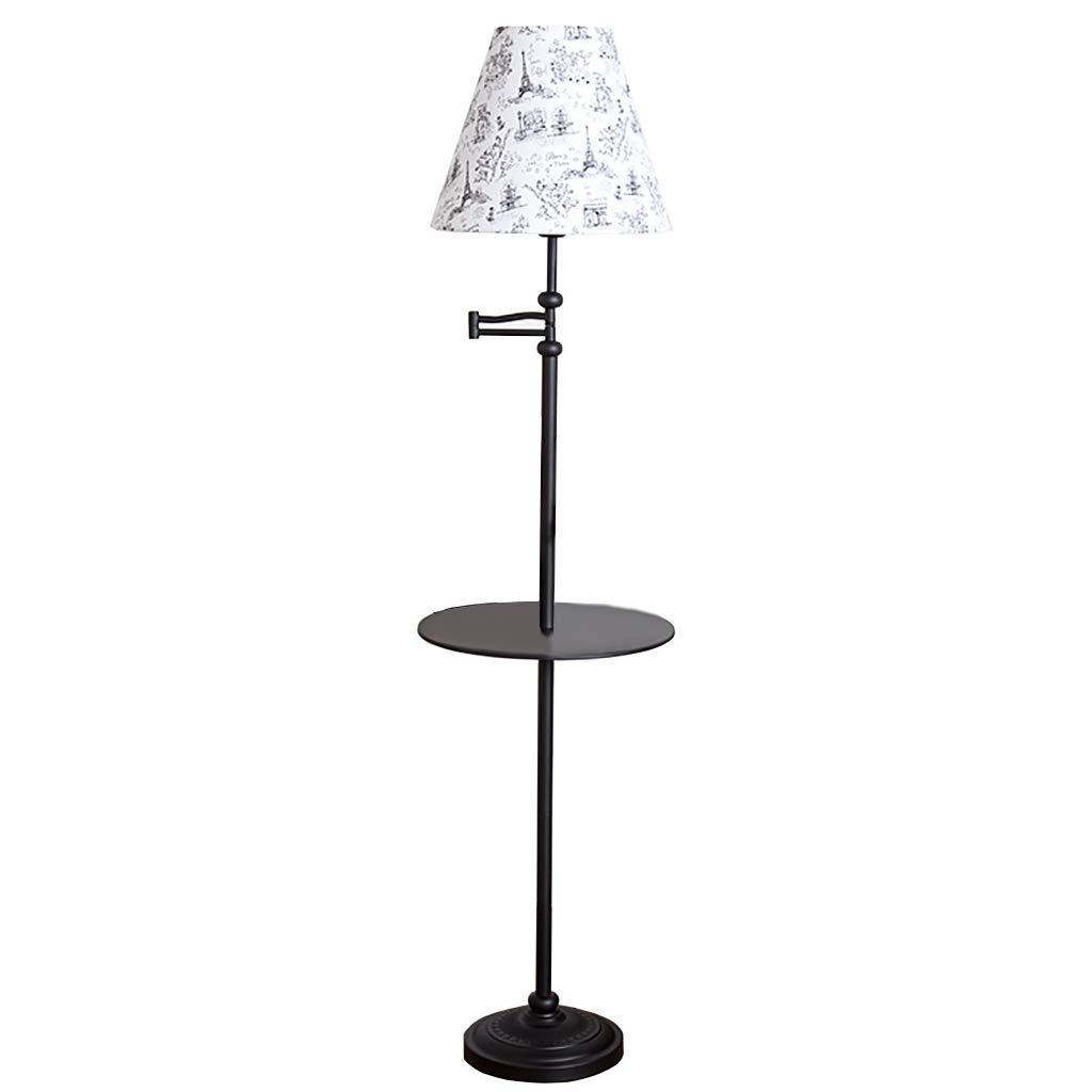 Modern Minimalist Nordic Floor Lamp for Living Room - Stylish Sofa Storage Lamp with Creative Literary Design (Color: Black) - Perfect for Reading Nook, Bedroom, or Home Office Lighting