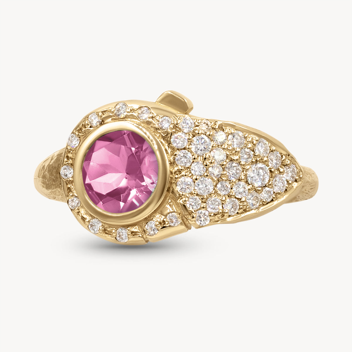 Birthstone Lock Ring - Personalized Sterling Silver Jewelry for Women - Perfect Gift for Birthday, Anniversary & Valentine's Day - Elegant Everyday Wear & Special Occasions
