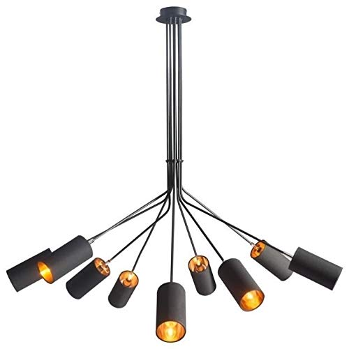 Brika Home Modern Black Ceiling Lamp - Stylish Lighting Fixture for Living Room, Bedroom & Dining Room