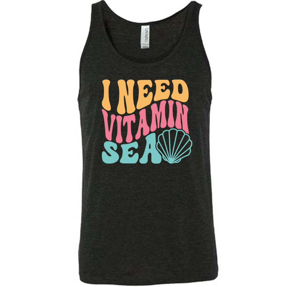 I Need Vitamin Sea Shirt - Unisex Graphic Tee for Beach Vacation & Summer Outfits - Casual Comfortable Cotton T-Shirt for Men & Women