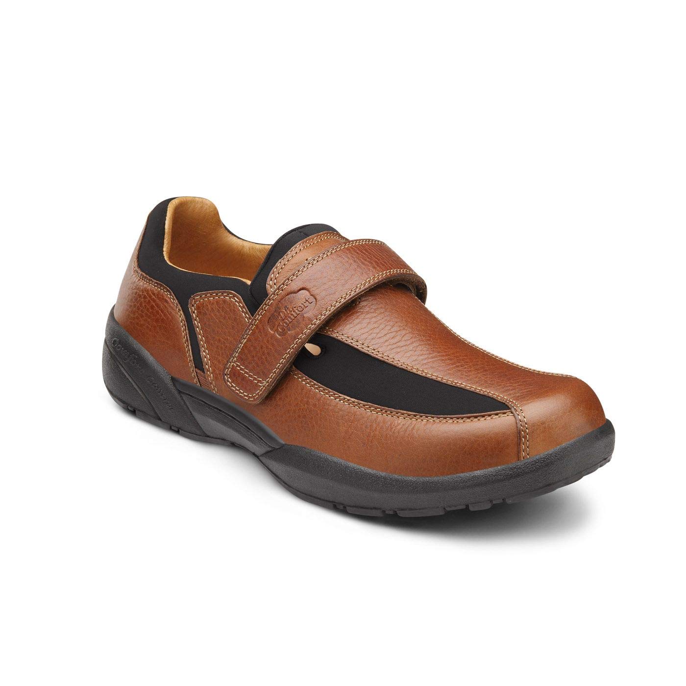 Dr. Comfort Douglas Men's Therapeutic Diabetic Shoes - Extra Depth Leather Walking Shoes with Removable Insoles for Swollen Feet & Plantar Fasciitis - Ideal for Daily Wear, Work & Outdoor Activities