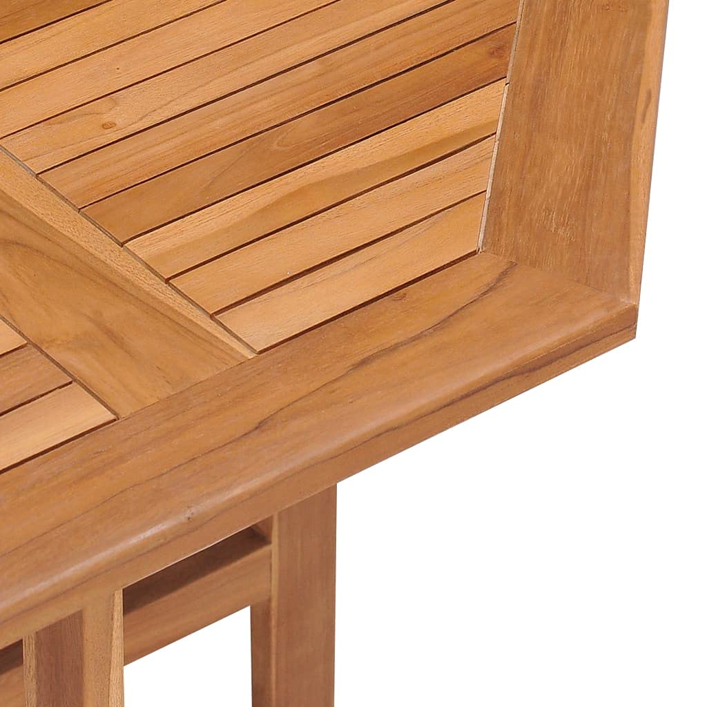 Foldable Teak Wood Outdoor Dining Table 35.4