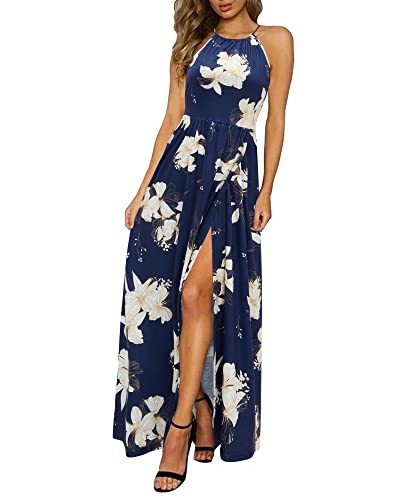 Navy Apricot Floral