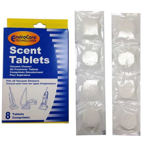Fresh Scent Vacuum Cleaner Bags - 8 Pack Air Freshener Tablets for Upright & Canister Vacuums | Eliminate Odors & Keep Home Smelling Clean