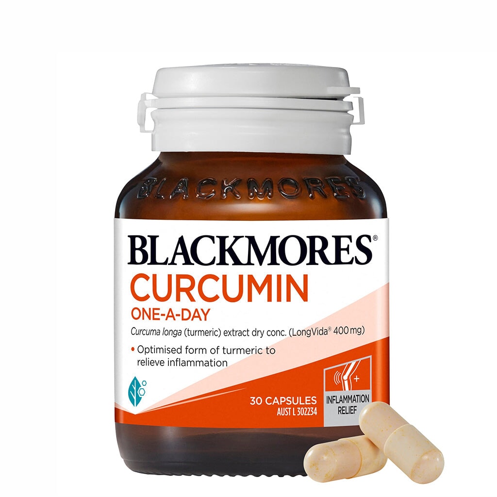Blackmores Curcumin One A Day Supplement - 1500mg Turmeric Extract with 95% Curcuminoids for Joint & Inflammation Support - Daily Immune & Digestive Health Boost - Perfect for Active Lifestyles & Wellness Routines